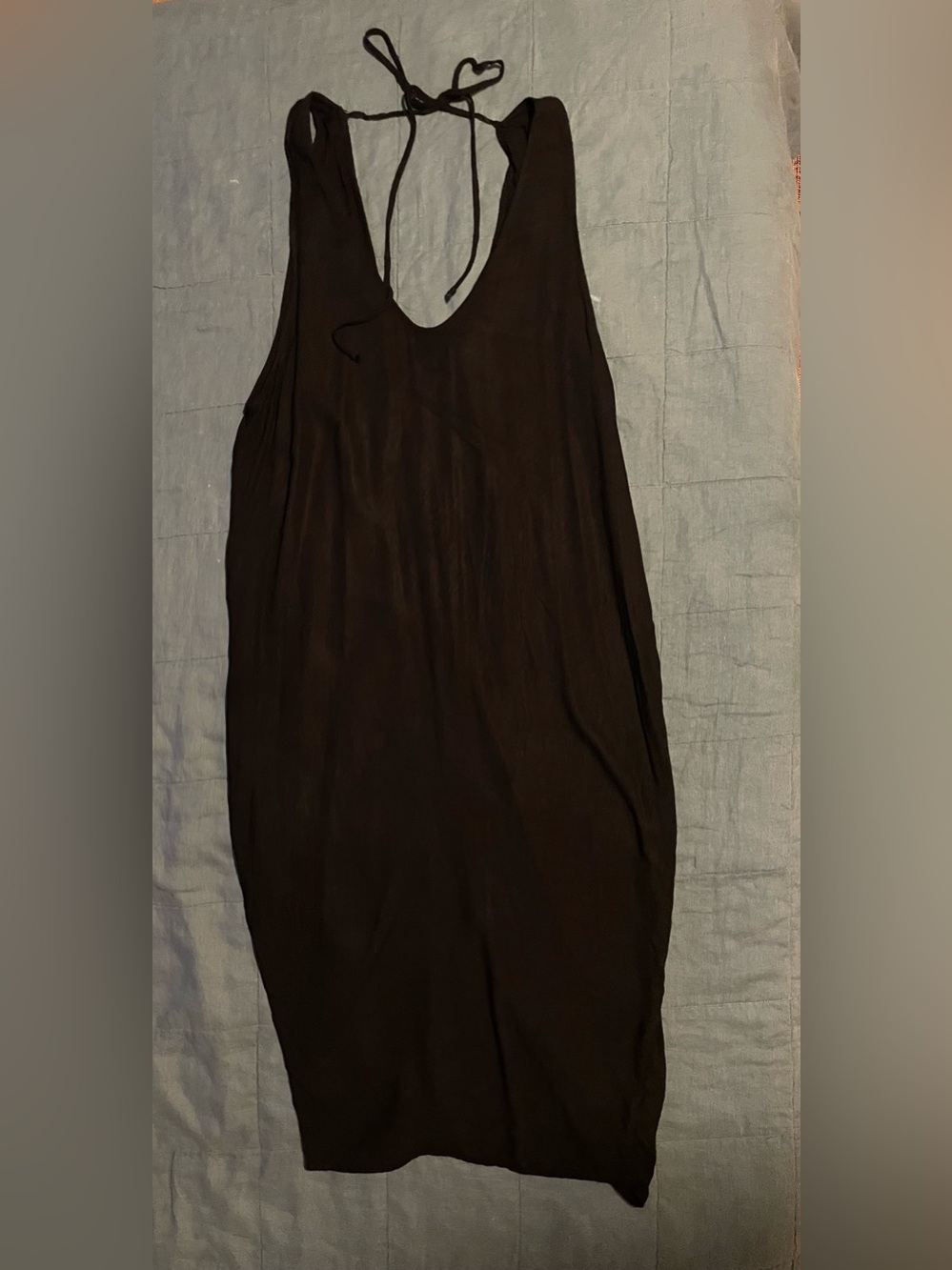 Midi Silence & Noise cotton tank dress  - black, small.